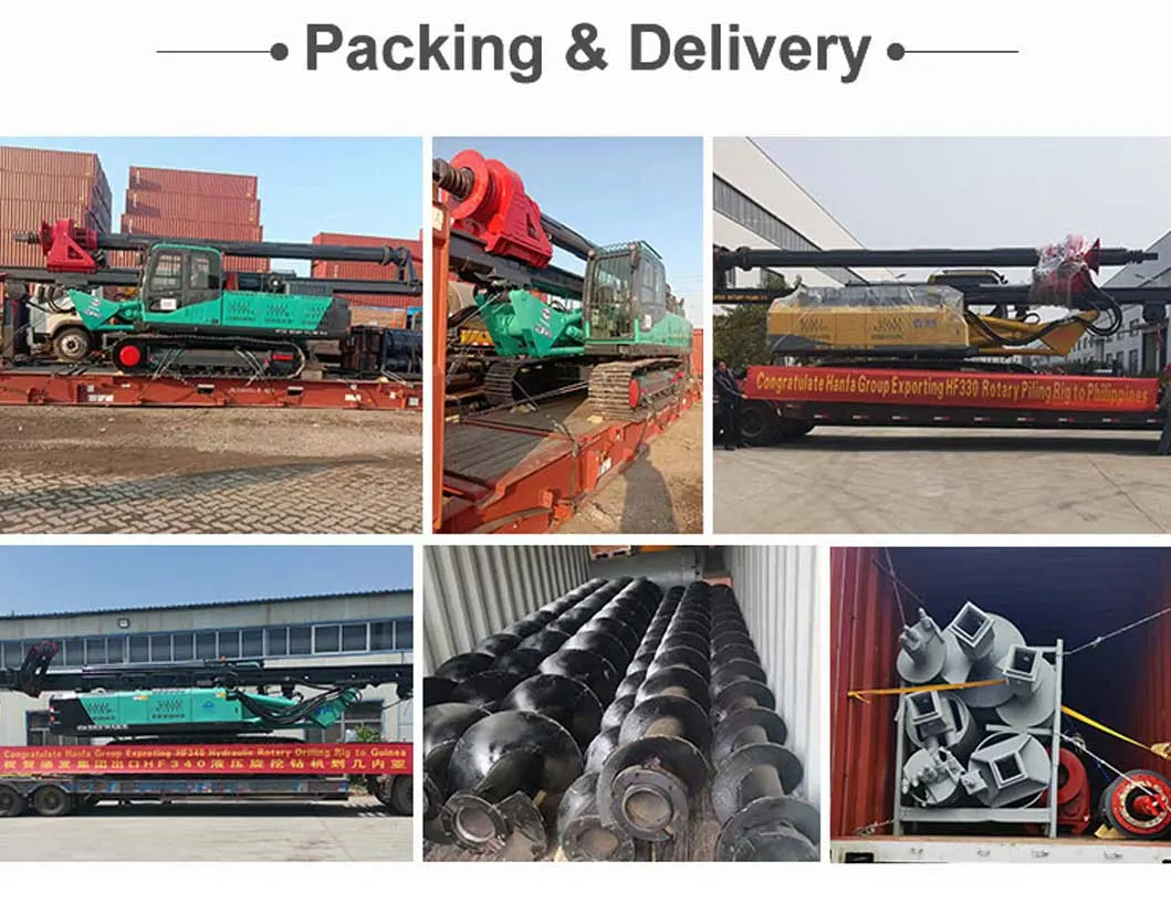20m 30m 40m Crawler Hydraulic Construction Engineering Mine Drill Rotary Auger Static Pile Driver Drilling Rig
