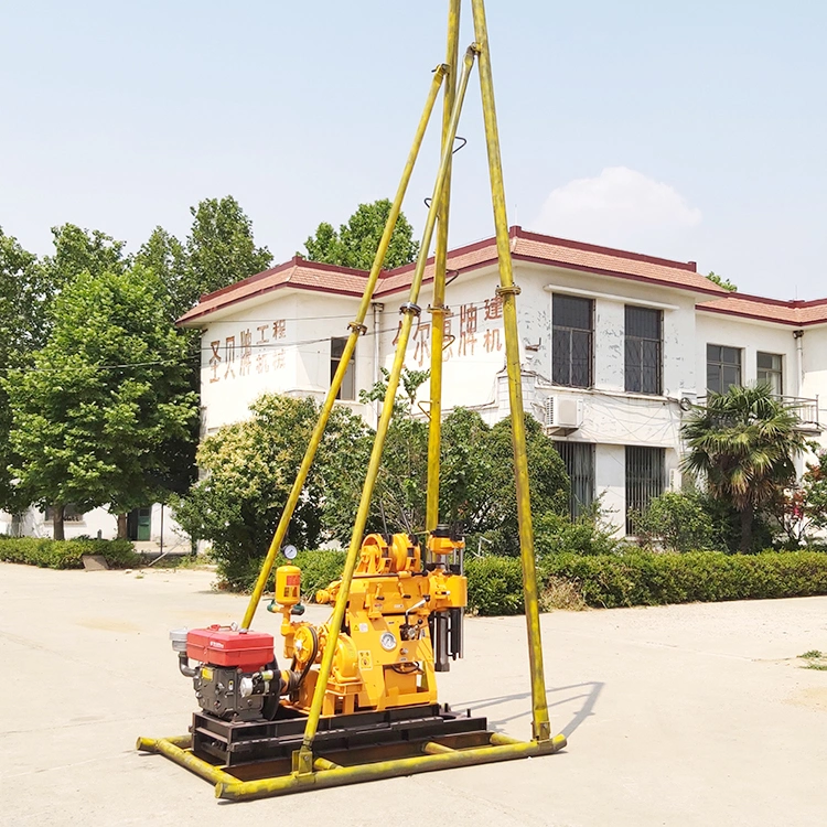 100m 150m 200m Trailer Mounted Hydraulic Borehole Water Well Drill Rig Core Drilling Rig