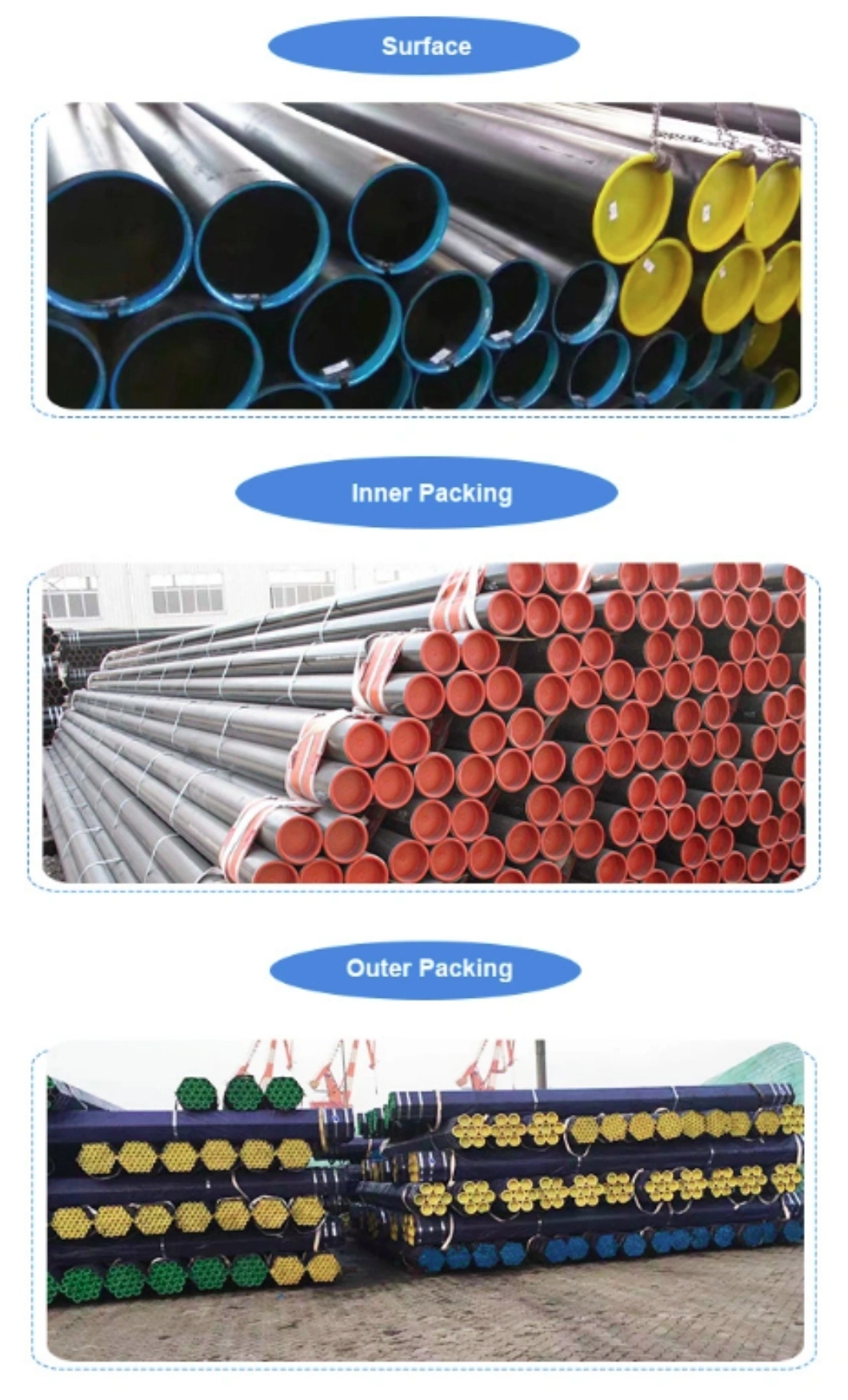 API Oil Well Water Well Drilling Hot Rolled Steel Casing Tube/Pipe Nq Hq Pq Bq Nw Hw Pw Wireline Hardened Drill Rod Casing Pipe Oil Well and Gas Drill Pipe