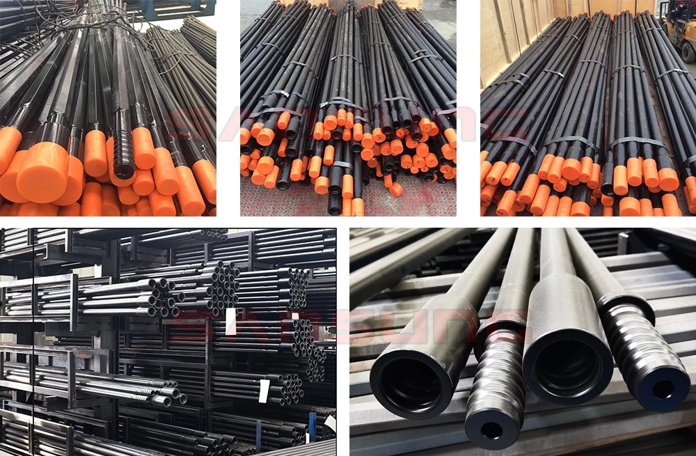 China Manufacturer Factory Price Sandvik Atlas Copco Epiroc Hex22 Hex25 Hexagon 108/159mm Shank 7/11/12 Degree Taper Tapered Conical Integral Rock Drill Rod