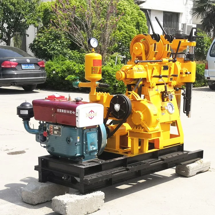 100m 150m 200m Trailer Mounted Hydraulic Borehole Water Well Drill Rig Core Drilling Rig